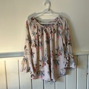 San francisco medium floral bell sleeve blouse